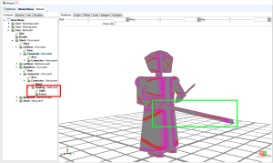 the rest of the miniature had been rotated into place already